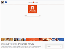 Tablet Screenshot of hotelorientedeteruel.com